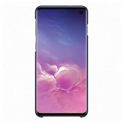 Samsung LED Cover EF-KG973CB - оригинален заден кейс, през който виждате информация от Samsung Galaxy S10 (черен) 3
