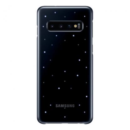 Samsung LED Cover EF-KG973CB - оригинален заден кейс, през който виждате информация от Samsung Galaxy S10 (черен) 4