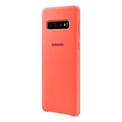 Samsung Silicone Cover Case EF-PG973TH - оригинален силиконов кейс за Samsung Galaxy S10 (розов) 2