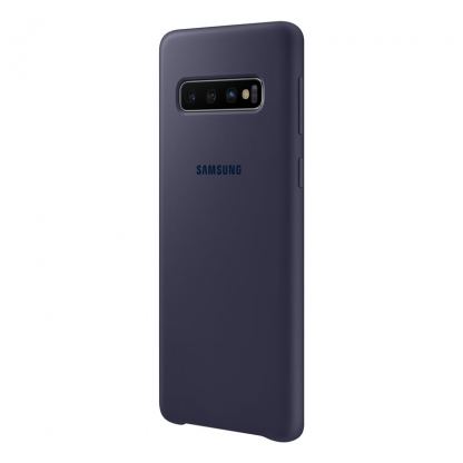 Samsung Silicone Cover Case EF-PG973TN - оригинален силиконов кейс за Samsung Galaxy S10 (тъмносин) 2