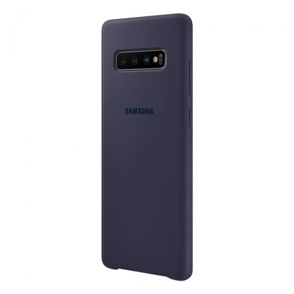 Samsung Silicone Cover Case EF-PG975TN - оригинален силиконов кейс за Samsung Galaxy S10 Plus (тъмносин) 2