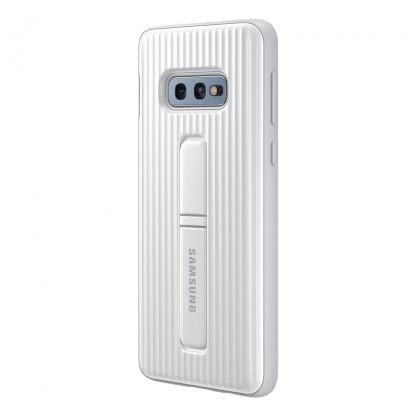 Samsung Protective Stand Cover EF-RG970CL - оригинален хибриден кейс за Samsung Galaxy S10E (бял) 4
