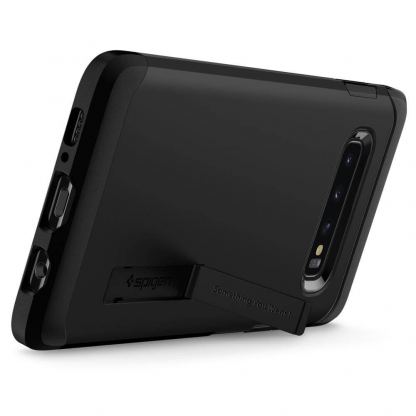 Spigen Tough Armor Case - хибриден кейс с най-висока степен на защита за Samsung Galaxy S10 Plus (черен) 3