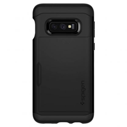 Spigen Slim Armor CS Case - хибриден кейс с отделение за кр. карти и най-висока степен на защита за Samsung Galaxy S10e (черен) 3