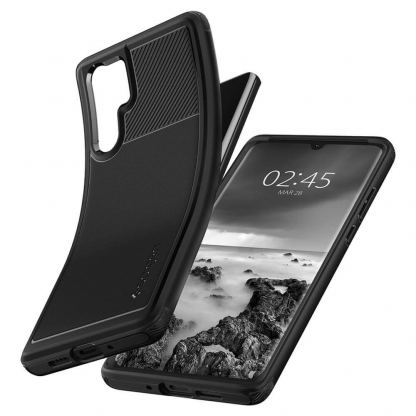 Spigen Rugged Armor Case - тънък качествен слииконов (TPU) калъф за Huawei P30 Pro (черен) 4