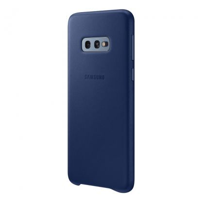 Samsung Leather Cover EF-VG970LN - оригинален кожен калъф (естествена кожа) за Samsung Galaxy S10E (тъмносин) 3