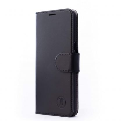 JT Berlin BookCase Kreuzberg Case - хоризонтален кожен (естествена кожа) калъф тип портфейл за Samsung Galaxy S10 (черен) 2