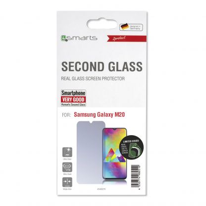 4smarts Second Glass Limited Cover - калено стъклено защитно покритие за дисплея на Samsung Galaxy M20 (прозрачен) 3
