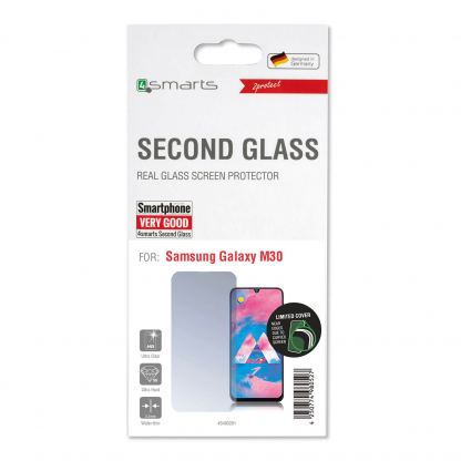 4smarts Second Glass Limited Cover - калено стъклено защитно покритие за дисплея на Samsung Galaxy M30 (прозрачен) 3