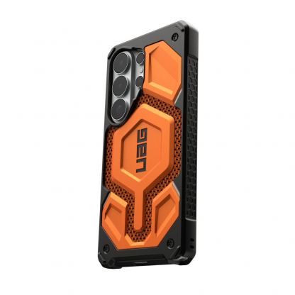 Удароустойчив хибриден кейс с MagSafe за Samsung Galaxy S26 Ultra - UAG Monarch Pro Kevlar Case (оранжев) 6