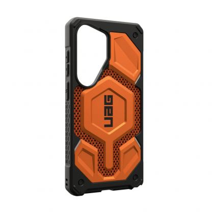 Удароустойчив хибриден кейс с MagSafe за Samsung Galaxy S26 Ultra - UAG Monarch Pro Kevlar Case (оранжев) 9