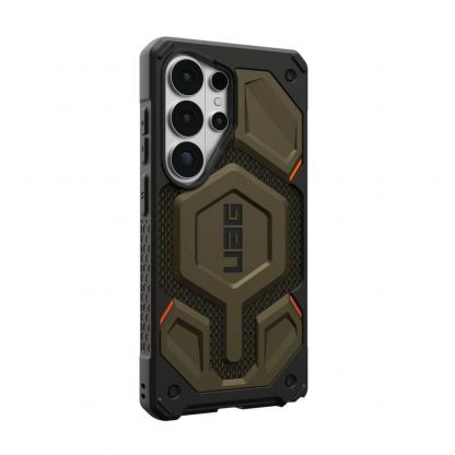 Удароустойчив хибриден кейс с MagSafe за Samsung Galaxy S26 Ultra - UAG Monarch Pro Kevlar Case (зелен) 5