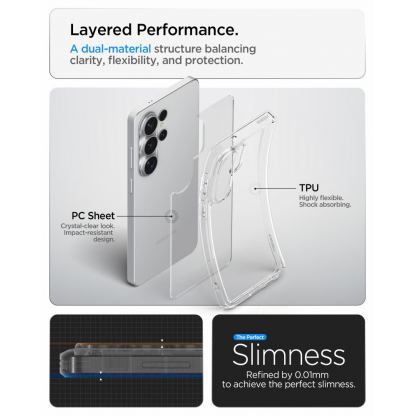 Хибриден кейс с висока степен на защита за Samsung Galaxy S26 Ultra - Spigen Ultra Hybrid Case (прозрачен) 15