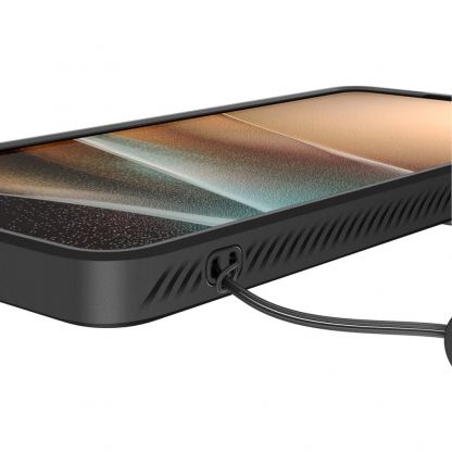 Тънък качествен силиконов (TPU) калъф с капак за камерата за Samsung Galaxy S26 Ultra - Spigen Optik Armor Case (черен) 8