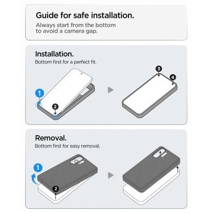 Тънък качествен силиконов (TPU) калъф с капак за камерата за Samsung Galaxy S26 Ultra - Spigen Optik Armor Case (черен) 11