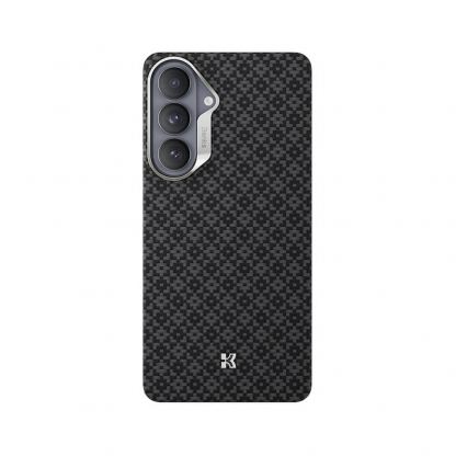 Кевларен кейс с MagSafe за  Samsung Galaxy S26 Plus - Benks ArmorGrid ArmorAir Magnetic Kevlar Metal Frame Case 600D (черен) 2