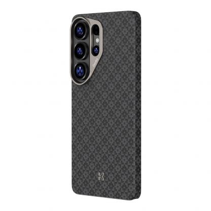 Кевларен кейс с MagSafe за  Samsung Galaxy S26 Ultra - Benks ArmorGrid ArmorAir Magnetic Kevlar Metal Frame Case 600D (черен) 4