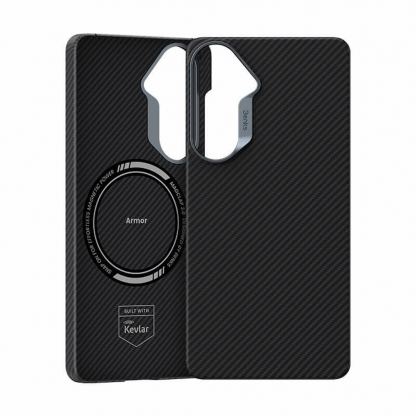 Кевларен кейс с MagSafe за Samsung Galaxy S26 Plus - Benks Armor Air Kevlar Metal Frame Case 600D (черен) 5