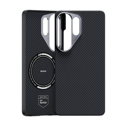 Кевларен кейс с MagSafe за Samsung Galaxy S26 Ultra - Benks Armor Air Kevlar Metal Frame Case 600D (черен) 2