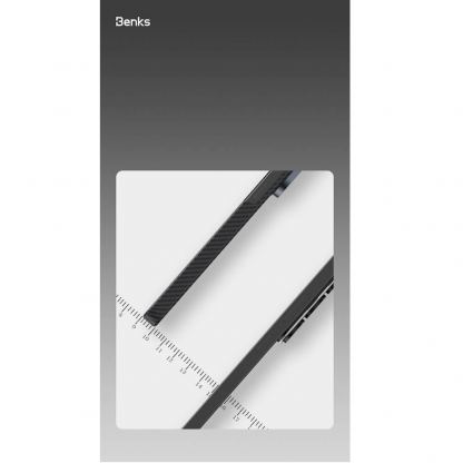 Кевларен кейс с MagSafe за Samsung Galaxy S26 Ultra - Benks Armor Air Kevlar Metal Frame Case 600D (черен) 9