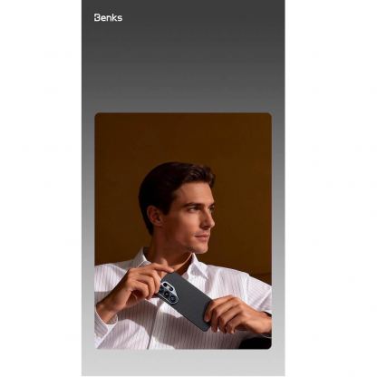 Кевларен кейс с MagSafe за Samsung Galaxy S26 Ultra - Benks Armor Air Kevlar Metal Frame Case 600D (черен) 10