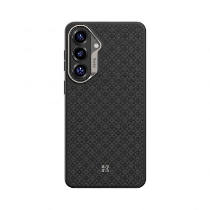 Удароустойчив кевларен кейс с MagSafe за Samsung Galaxy S26 - Benks Magnetic Armor Pro ArmorGrid Kevlar Case Metal Frame Case 600D (черен) 8