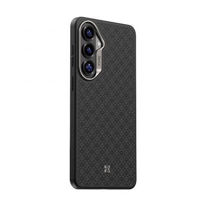 Удароустойчив кевларен кейс с MagSafe за Samsung Galaxy S26 - Benks Magnetic Armor Pro ArmorGrid Kevlar Case Metal Frame Case 600D (черен) 9