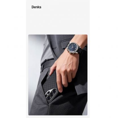 Удароустойчив кевларен кейс с MagSafe за Samsung Galaxy S26 Ultra - Benks Magnetic Armor Pro ArmorGrid Kevlar Case Metal Frame Case 600D (черен) 12