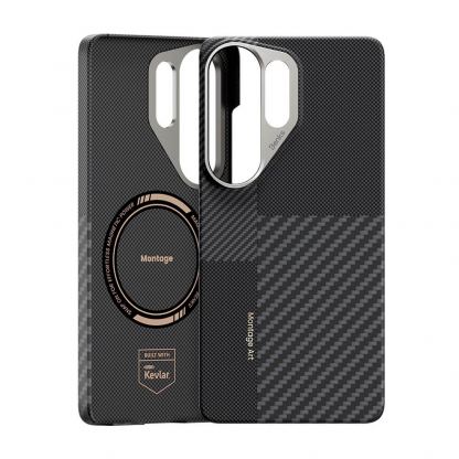 Кевларен кейс с MagSafe за Samsung Galaxy S26 Ultra - Benks Magnetic Air Montage Kevlar Metal Frame Case 600D+1500D (черен) 2