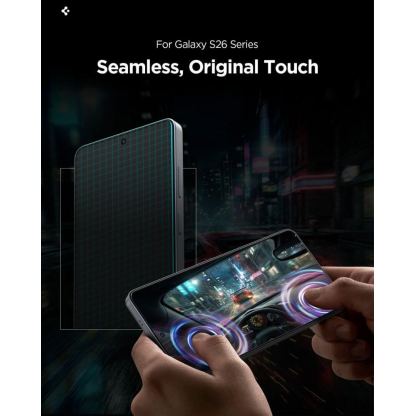 2 броя стъклени защитни покрития за дисплея на Samsung Galaxy S26 - Spigen Glass tR EZ Fit Pro HD 2 Pack  14