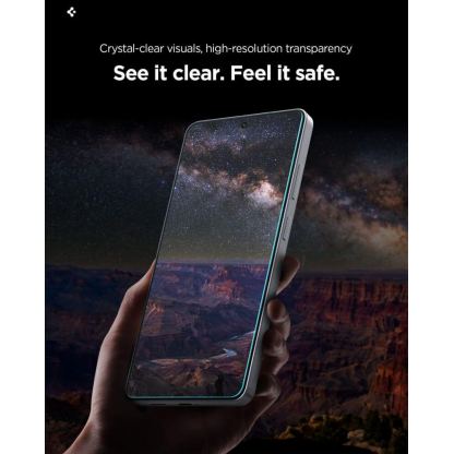 2 броя стъклени защитни покрития за дисплея на Samsung Galaxy S26 - Spigen Glass tR EZ Fit Pro HD 2 Pack  15