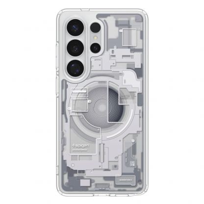 Хибриден кейс с висока степен на защита с MagSafe за Samsung Galaxy S26 Ultra - Spigen Ultra Hybrid MagSafe Zero One Case (прозрачен-бял) 2