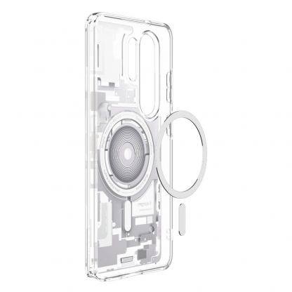 Хибриден кейс с висока степен на защита с MagSafe за Samsung Galaxy S26 Ultra - Spigen Ultra Hybrid MagSafe Zero One Case (прозрачен-бял) 8