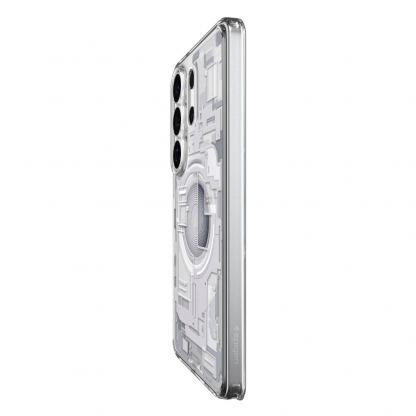 Хибриден кейс с висока степен на защита с MagSafe за Samsung Galaxy S26 Ultra - Spigen Ultra Hybrid MagSafe Zero One Case (прозрачен-бял) 9