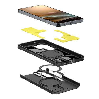 Хибриден кейс с най-висока степен на защита с MagSafe за Samsung Galaxy S26 Ultra - Spigen Tough Armor MagSafe Case (черен) 6