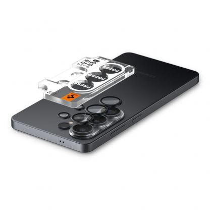 2 комплекта предпазни стъклени лещи за камерата на Samsung Galaxy S26 Ultra - Spigen Glass tR EZ Fit Optik Pro Lens Protector 2 Pack (черен) 6