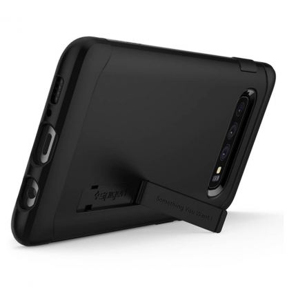 Spigen Slim Armor Case - хибриден кейс с най-висока степен на защита за Samsung Galaxy S10 Plus (черен) 2