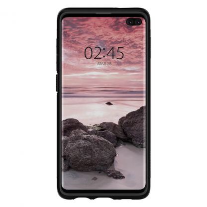 Spigen Slim Armor Case - хибриден кейс с най-висока степен на защита за Samsung Galaxy S10 Plus (черен) 3