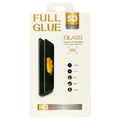 Premium Full Glue 5D Tempered Glass - обхващащо и ръбовете стъклено защитно покритие за дисплея на Samsung Galaxy A7 (2018) (черен) 2