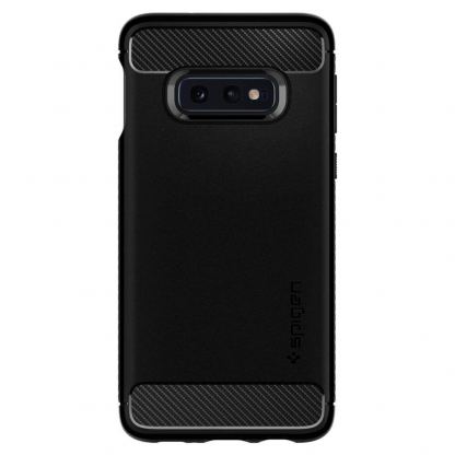 Spigen Rugged Armor Case - тънък качествен слииконов (TPU) калъф за Samsung Galaxy S10E (черен) 4