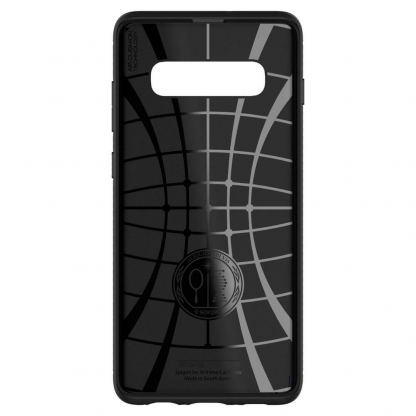 Spigen Rugged Armor Case - тънък качествен слииконов (TPU) калъф за Samsung Galaxy S10 Plus (черен) 5