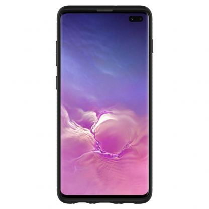 Spigen Rugged Armor Case - тънък качествен слииконов (TPU) калъф за Samsung Galaxy S10 Plus (черен) 6