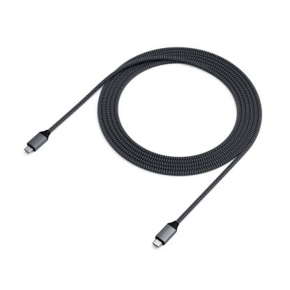 Satechi USB-C to USB-C Charging Cable 100W - USB-C към USB-C кабел за MacBook и устройства с USB-C порт (200 cm) (сив) 5