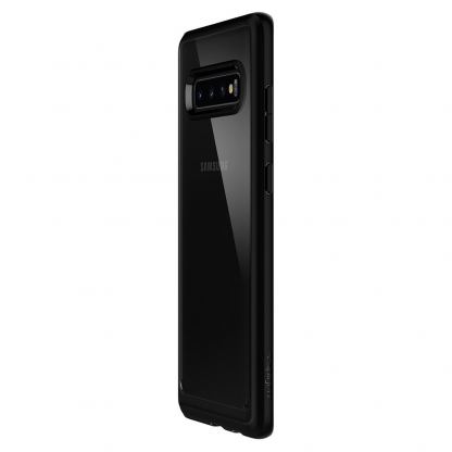 Spigen Ultra Hybrid Case - хибриден кейс с висока степен на защита за Samsung Galaxy S10 Plus (черен-прозрачен) 3