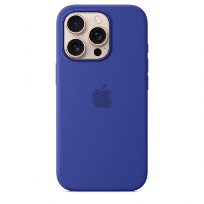 Оригинален силиконов кейс за iPhone 16 Pro Max с MagSafe - Apple iPhone Silicone Case with MagSafe (син) 5