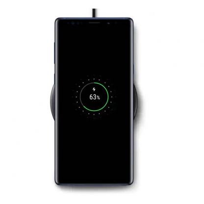 Samsung ULC Wireless Fast Charger Pad EP-P1100TBB - поставка (пад) с Fast Charge за безжично захранване за Samsung Galaxy S10, S10 Plus и QI съвместими устройства (черен)  6