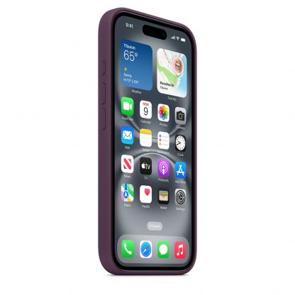 Оригинален силиконов кейс за iPhone 16 с MagSafe (лилав)  - Apple iPhone Silicone Case with MagSafe 5