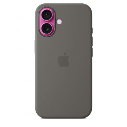Оригинален силиконов кейс за iPhone 16 с MagSafe (сив)  - Apple iPhone Silicone Case with MagSafe 2