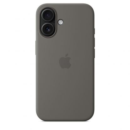 Оригинален силиконов кейс за iPhone 16 с MagSafe (сив)  - Apple iPhone Silicone Case with MagSafe 4