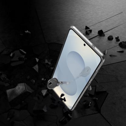 Тънък силиконов кейс и стъклено защитно покритие за дисплея на Samsung Galaxy S25 Edge - 4smarts 360° Protection Set (прозрачен) 5